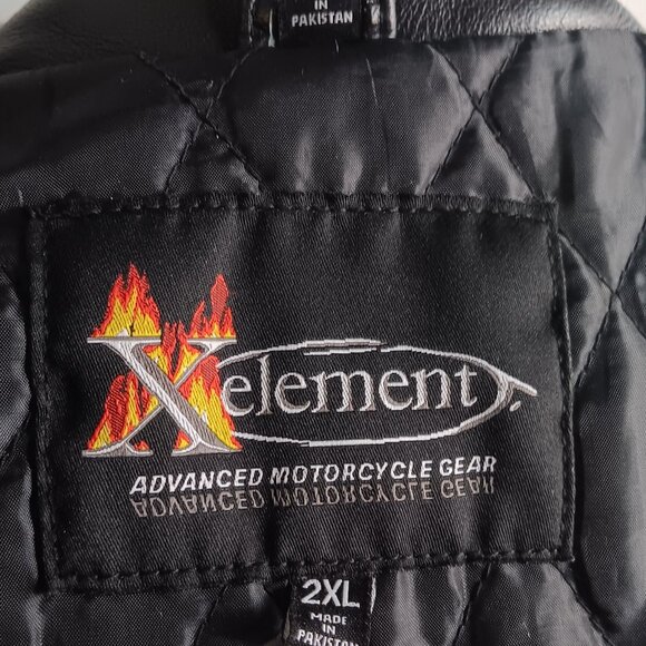 Xelement motorcycle riding leather jacket - Picture 3 of 6